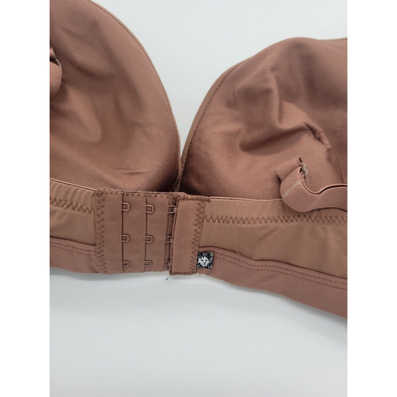 Anne Klein Brown Seamless Lightly Lined Full Coverage Wire Free Bra Size 40D - Picture 7 of 8